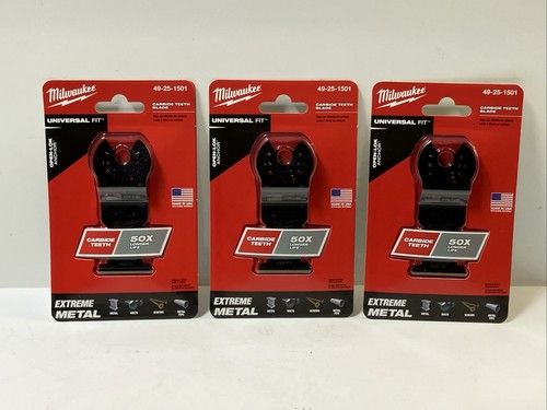 Lot Of (3) Milwaukee Tool 49-25-1501 Open-Lok Titanium Enhanced Carbide Teeth - Picture 1 of 4