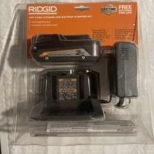 Ridgid AC9302  18V 2.0 Ah Lithium-Ion Battery Starter Kit