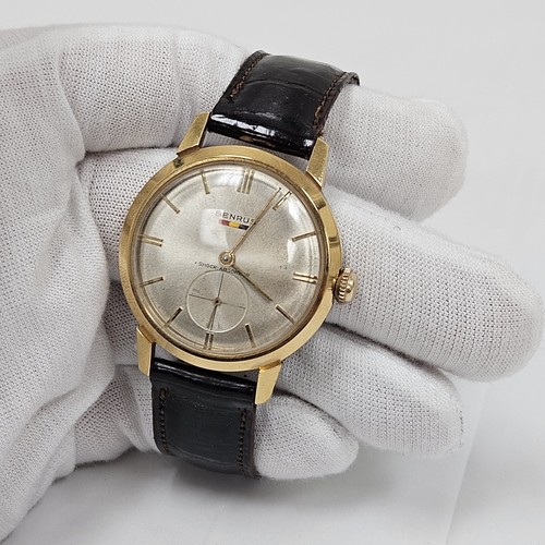 Orologio Vintage Benrus DN25 17 Jewels 10K RGP Cassa e Cinturino Uomo Oro Svizzero Funzionante!!! - Foto 2 di 11