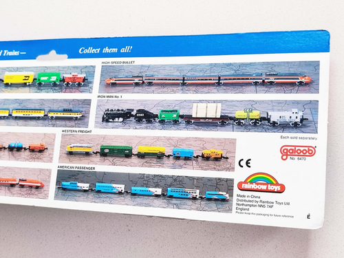 1989 GALOOB MICRO MACHINES - 6470 TRAIN IRON MAN No.1 LOCOMOTIVE - SEALED RARE - Picture 11 of 11