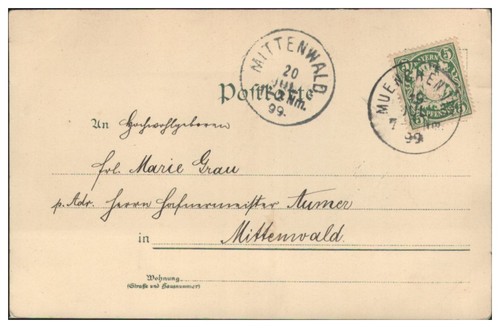 S6209/   Dampfer im Sturm Litho Künstler Ak 1899 - Bild 2 von 2