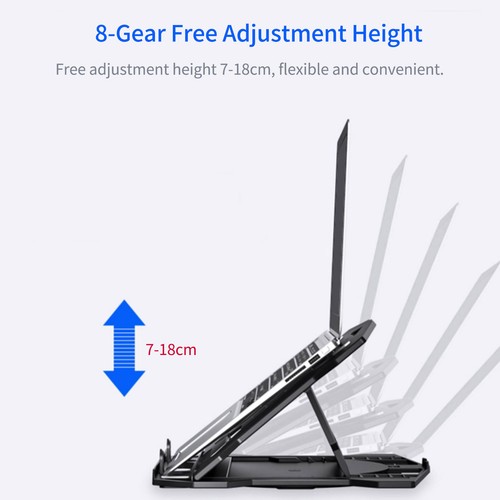 (Upgrade White(Turntable Base))Portable Laptop Riser Stand Foldable Desktop DM5 - Afbeelding 4 van 8