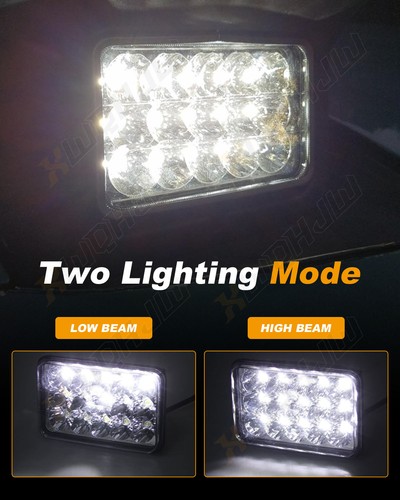 4pcs 4x6'' LED Headlights Hi/Lo For Chevrolet K1500·K2500 K3500 1988-1991 - Foto 6 di 10