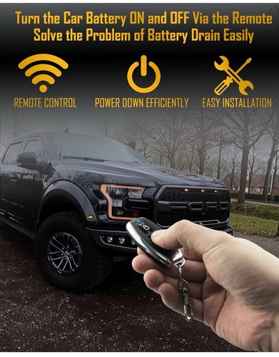 Remote Battery Disconnect Switch 12V 250A Kill Switch for Car Anti-Theft 12 Volt - Picture 7 of 7