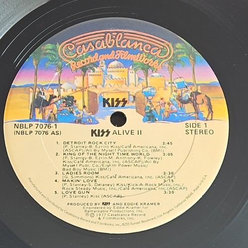 Kiss Alive II 1977 Casablanca Records Original Inner Sleeves 2 LP NBLP7076-2 VG+ - Picture 12 of 17