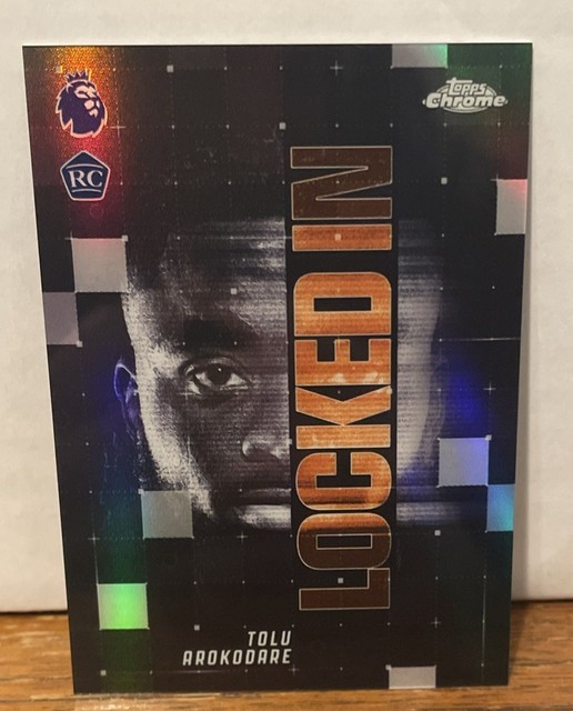 Tolu Arokodare 2025-26 Topps Chrome Premier League Locked In Case Hit RC