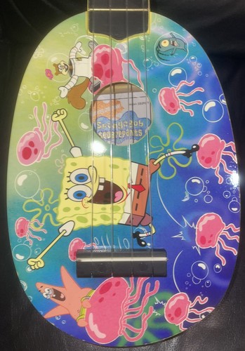 UKULELE BOB ESPONJA EN FORMA DE PIÑA CON BOLSA Y NICKELODEON 2008 - Imagen 6 de 13