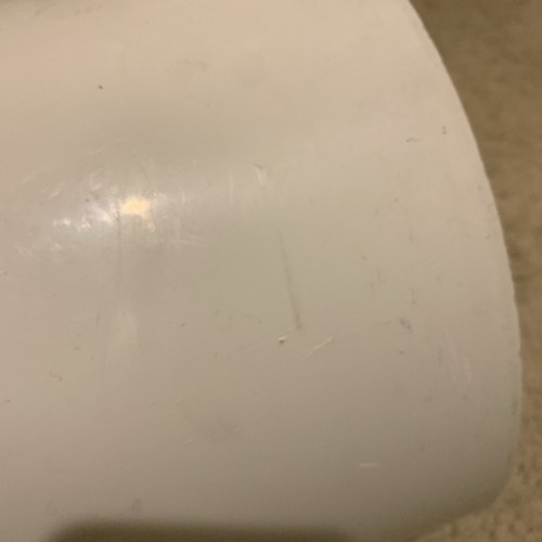 KARTELL Plastic White Cylinder Waste Basket Trash Can Planter Tall Vintage MCM - Picture 7 of 12