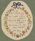 Handschriftl. Widmung, Aq. Biedermeier Mode 1800-1849 Unbekannt (19.Jhd)
