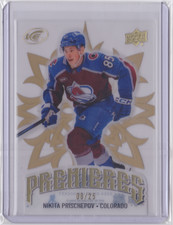 2024-25 UD ICE PREMIERES GOLD PARALLEL 9/25 NIKITA PRISCHEPOV #188 AVALANCHE