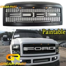 Grill Raptor Style Grille For Ford F250 F350 2008 2009 2010 Super Duty W/letters
