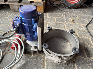 Industrie Sieb Rüttelsieb Edelstahl grau/blau 380 V