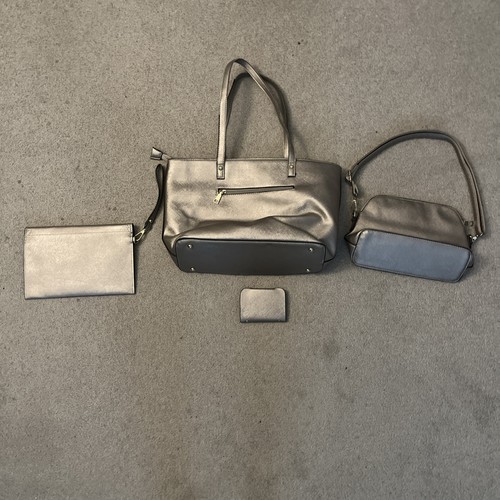 Elim & Paul Silver Handbag 4-Piece Set - Picture 6 of 7