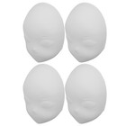  4 Pcs Masquerade Mask for Kids Blank Full Face Party DIY Material