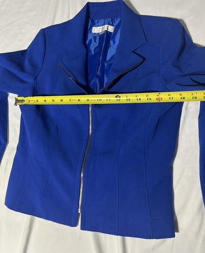 Tahari Arthur S. Levine Gorgeous Royal Blue Jacket Blazer Size 4, NWT * - Picture 3 of 10