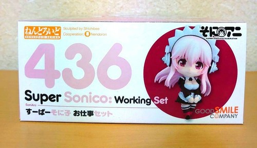 Nendoroid Super Sonico Working Set 436 Good Smile Company Action Figure Anime - Picture 10 of 10