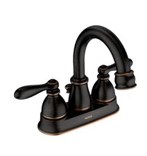 MOEN Banbury Mediterranean bronze two-handle high arc bathroom faucet 84943BRB