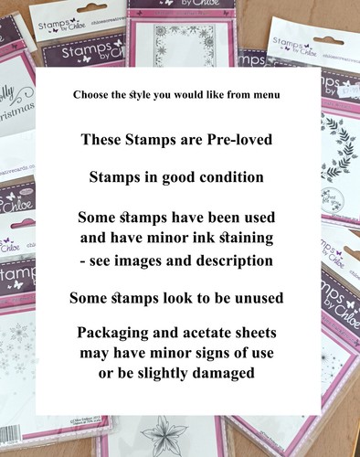 Stamps by Chloe Clear Photopolymer Christmas Card Making Scrapbooking, Preloved - Picture 2 of 27