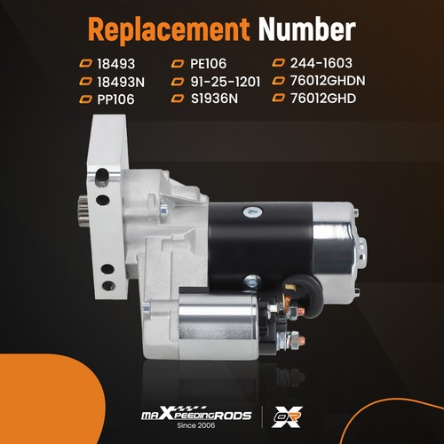 Démarreur 18493 Starter Motor for Chevrolet Motors V8 V6 A/T& M/T - Picture 4 of 20