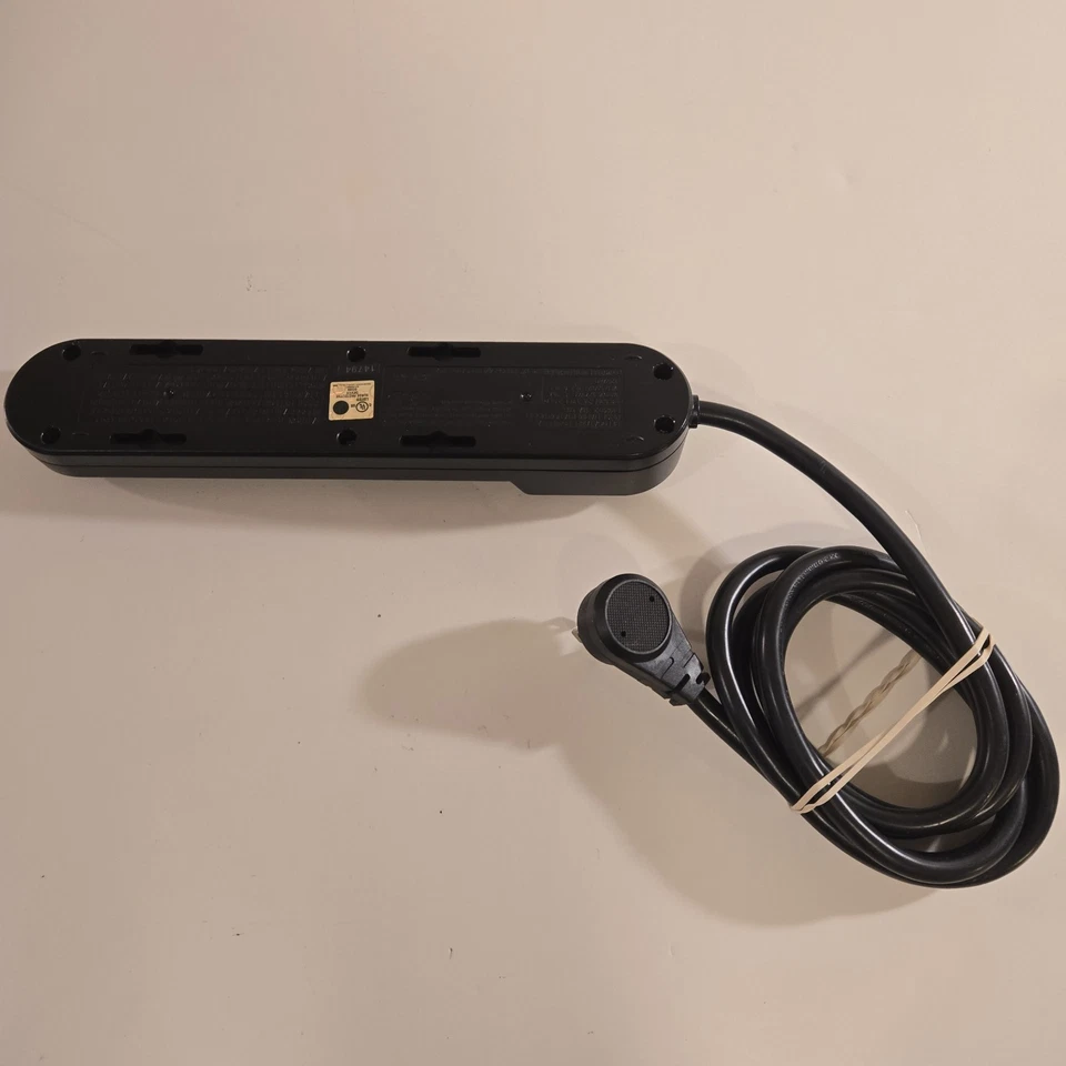 Grifo protector contra sobretensiones GE reubicable de 6 enchufes de seguridad eléctrica PS-636F-2A Foto 3 de 4