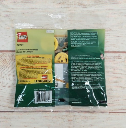 LEGO Botanicals: Field Flowers (30701) Dandelion Wheat 77 Pcs 9+ Sealed Polybag - Picture 2 of 6