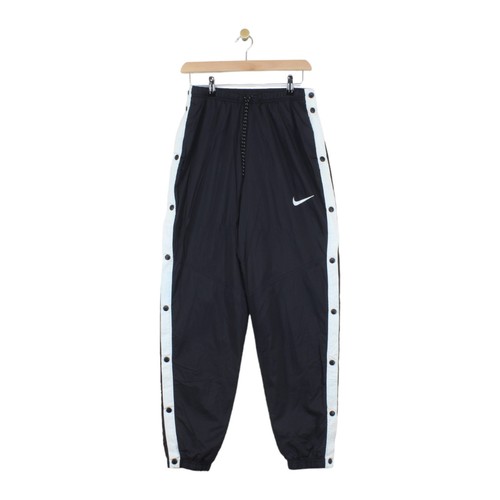 Nike Popper Tracksuit Bottoms Black Lightweight Mens Size S
