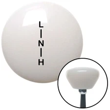 Black Shift Pattern 34n White Retro Shift Knob w/ M16x1.5 Insert Shifter Auto