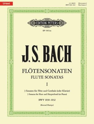 Flute Sonatas, Bwv 1030-1032 for Flute and Harpsichord Piano, Paperback by Ba...