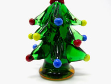 Erhabene italienische Murano Glas Kunst Glas Weihnachtsbaum Figur 6