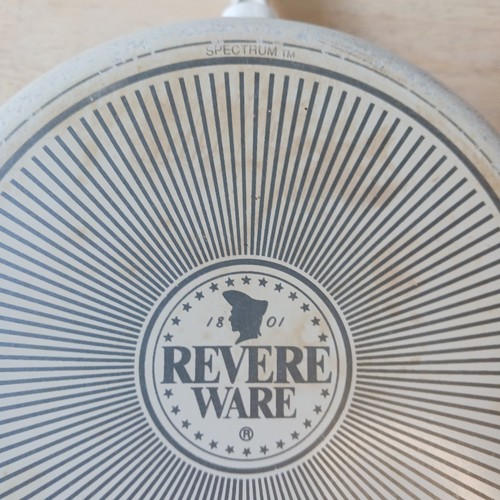 Vintage Revere Ware Spectrum Speckled White 1qt & 2qt Nonstick Pots with Lids - Picture 20 of 24