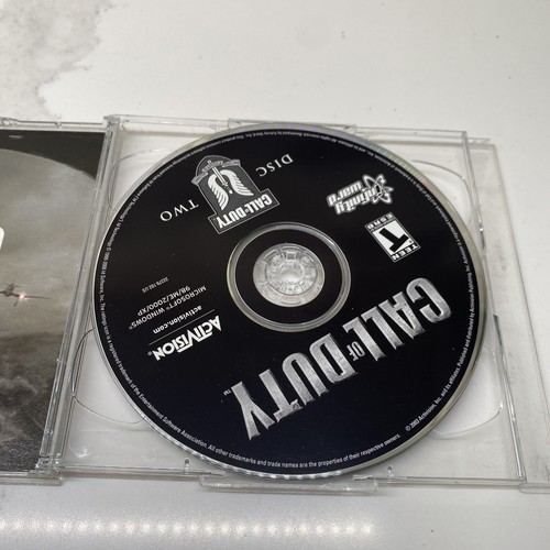 Call Of Duty Video Game Pc Cd-Rom T-Teen (2 Disc Set) Jewel Case + 2 Discs - Picture 4 of 5