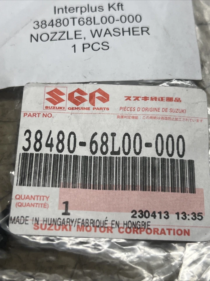 Genuine Suzuki Part. 3848068L00000. Windscreen Washer Nozzle. Suzuki Swift. - Image 2 of 4