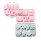 2 Pcs Silicone Halloween Cake Mold Baking Mold Pumpkin Skeleton Shape Set