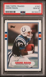 1989 TOPPS TRADED #102T ANDRE RISON ROOKIE RC PSA 10
