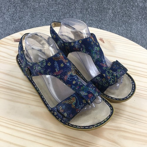 Sandalias Alegria by PG Lite para mujer 41 Kendra Birdland correa en T cuña mosaico azul - Imagen 3 de 17