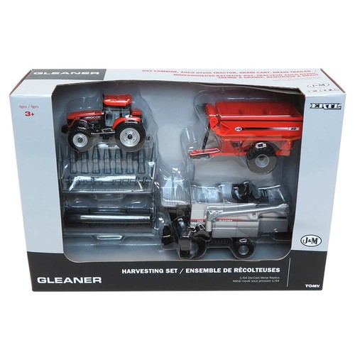 1/64 Harvesting Set Gleaner C62 Combine AGCO DT200 J&M 875 Grain Cart ERT16299 - Picture 2 of 2