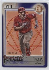 2021 Topps Gypsy Queen Tarot of the Diamond Indigo /250 Mike Trout #TOD-16 1q6u