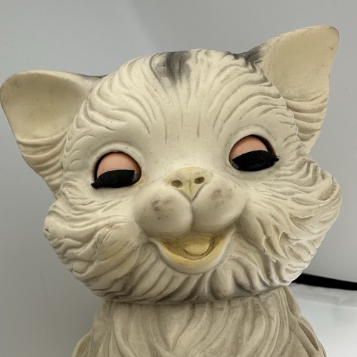 Vintage Edward Mobley Rubber Company Kitty & Puppy Squeaky Toys Head & Eyes Move - Bild 5 von 15