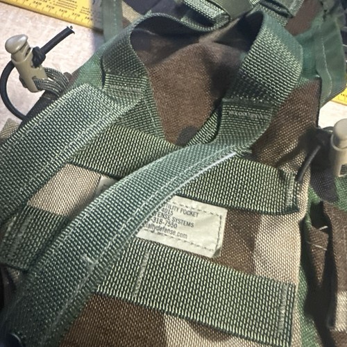 New Molle II 1 QT Carrier/Utility Pouch Woodland Camo CANTEEN I QT NEW - Picture 3 of 11