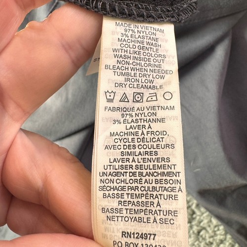 prAna Halle anthrazit grau Bootcut Stretch UPF50+ Roll Up Wanderhose 18 kurz - Bild 10 von 10