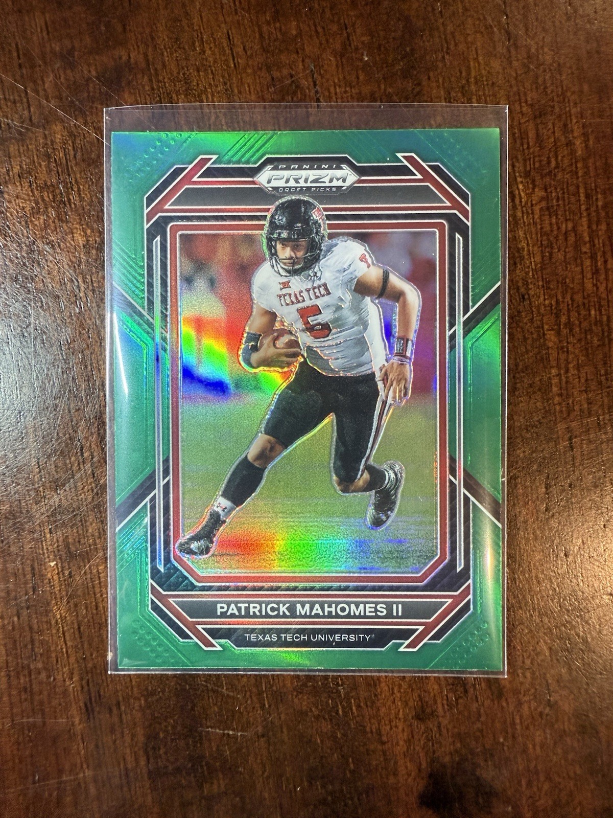2023 Panini Prizm Draft Picks - Patrick Mahomes II #81 Green Prizm
