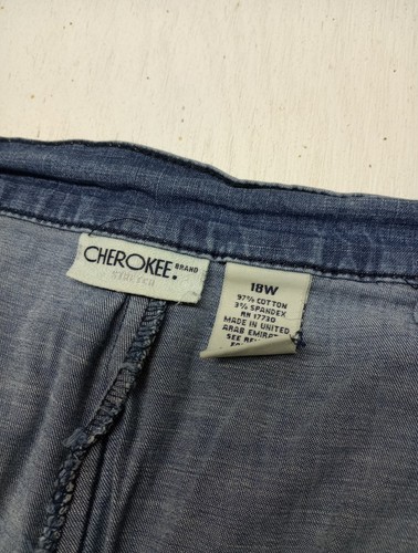Vintage Y2K Stone Washed Cowgirl Knee Length Cherokee Skort - Picture 3 of 5