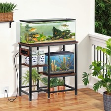 39 Gallon Aquarium Stand with Power Outlets Fish Tank Stand 330 LBS Capacity