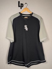 Vintage Chicago White Sox Majestic BP MLB Trikot schwarz grau XL