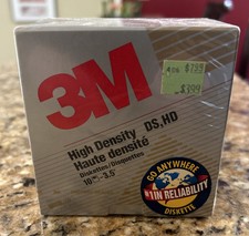 NIB 3M High Density 3.5" Diskettes:  IBM Formatted DS, HD Floppy