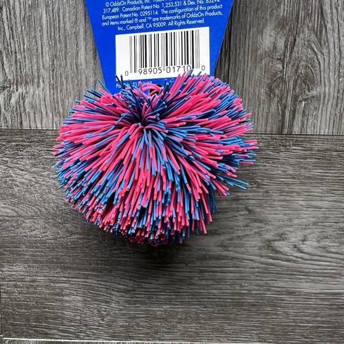 Vintage 1980’s OddzOn Mini Koosh Ball 3” Pink And Blue New Old Stock RARE HTF - Picture 8 of 14