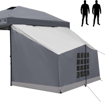 Side Tent,1/2 Person Camping Tent for 10' X 10' Pop up Canopy, Easy Set up Gazeb