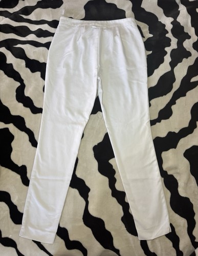 Calvin Klein Women’s White Pants Size 2 Slim Fit Dress Work Casual Trousers - Picture 2 of 4