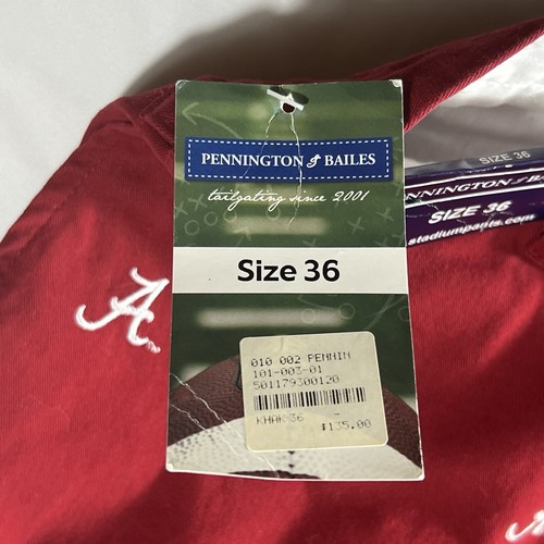 Alabama Crimson Tide Football Pennington & Bailes 36 Stadionhose A Logo Preppy - Bild 4 von 11