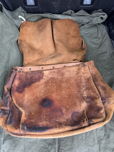 Vintage Leather Merit 1964 Satchel Bag Patina Western Style Ranch Bag - Picture 2 of 5